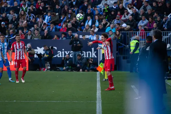 Malaga, İspanya. 9 Şubat 2018. La Liga Maçı Malaga C.F. - Atletico de Madrid. 