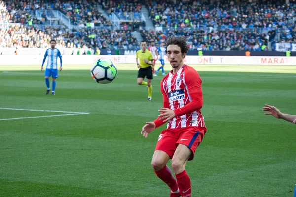 Malaga, İspanya. 9 Şubat 2018. La Liga Maçı Malaga C.F. - Atletico de Madrid 'de. Versjiko