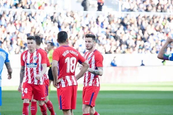 Malaga, İspanya. 9 Şubat 2018. La Liga Maçı Malaga C.F. - Atletico de Madrid. 