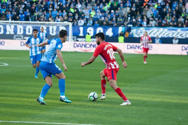 Malaga, İspanya. 9 Şubat 2018. La Liga Maçı Malaga C.F. - Atletico de Madrid 'de. Diego Costa