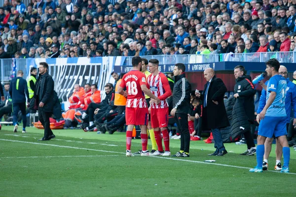 Malaga Spain 9Th Feb 2018 Liga Match Malaga Atletico Madrid — Stock Photo, Image