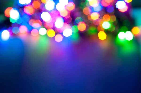 카메라에서 만든 빛나는 축제 컬러 라이트 서클 — 스톡 사진