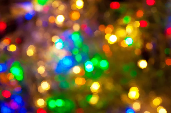 Círculos de luz coloridos brilhantes e festivos criados a partir da câmera — Fotografia de Stock