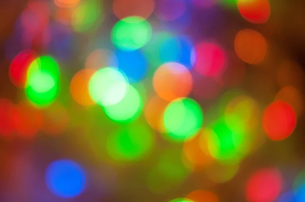 Círculos de luz de colores brillantes y festivos creados a partir de la cámara — Foto de Stock