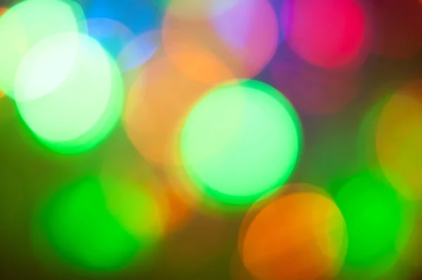 Círculos de luz de colores brillantes y festivos creados a partir de la cámara — Foto de Stock