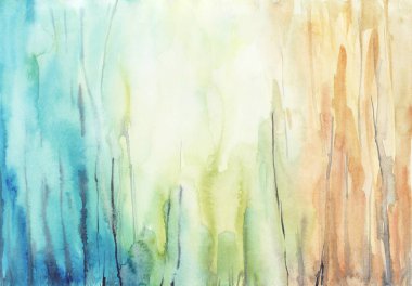 Soyut suluboya arka plan, elle boyanmış doku, boya lekeleri. Labradorit kavramı. Arkaplan, duvar kağıdı, kapak ve ambalaj için tasarım.