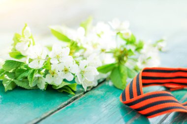 9 Mayıs Zafer Bayramı arkaplanı. Boşluğu kopyala