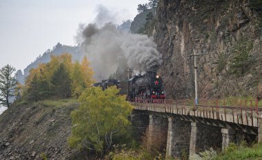 eski buharlı lokomotif