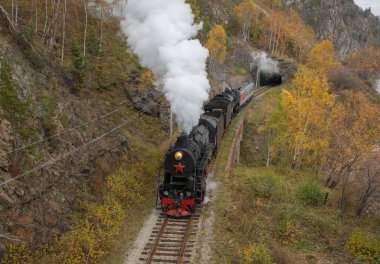 Eski çevre-Baykal demiryolu lokomotif Buhar