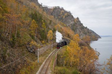 Eski çevre-Baykal demiryolu lokomotif Buhar