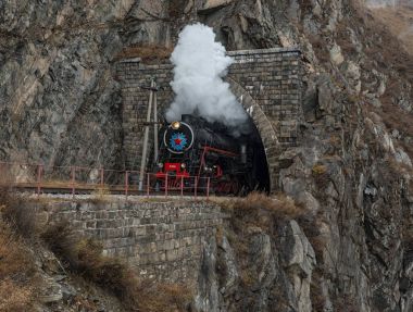 Eski çevre-Baykal demiryolu lokomotif Buhar