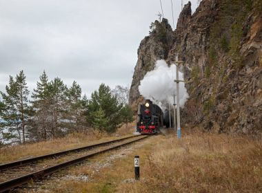 Eski çevre-Baykal demiryolu lokomotif Buhar