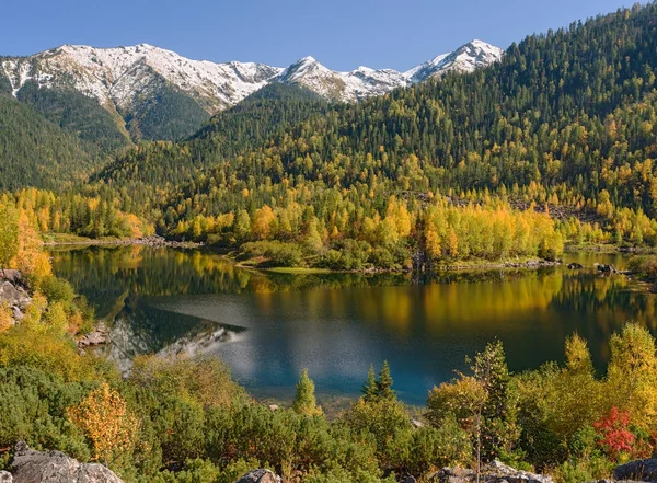 Настання Осені Горах Гір Діапазоні Khamar Дабан Східний Сибір — стокове фото