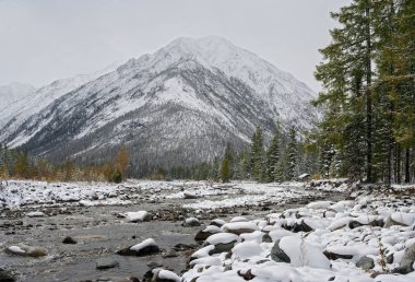 Shumak Nehri Vadisi Tunkinsky Goltsy, Doğu Sayans, Cumhuriyet Buryatia dağlarında