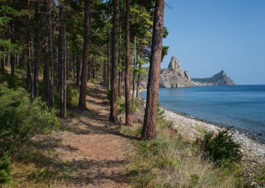 Yol boyunca Gölü kıyısındaki baykal