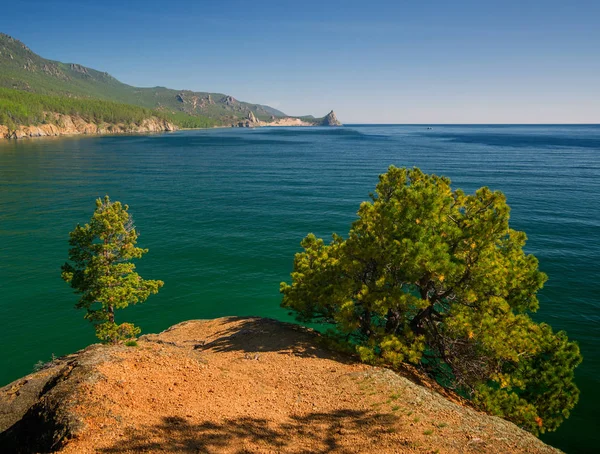 Costa Lago Baikal Sibéria Oriental Região Irkutsk — Fotografia de Stock