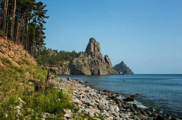 Rock Klokje Het Baikalmeer — Stockfoto