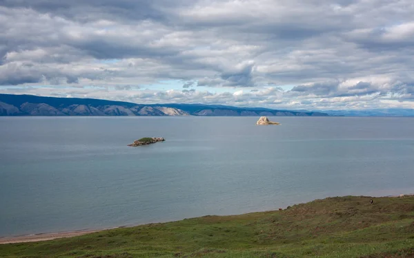 Olkhonsky Landschap Aan Het Baikal Meer Oost Siberië — Stockfoto