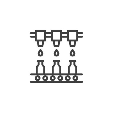Bira taşıma bandı çizgi simgesi