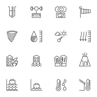 Doğal afet çizgisi simgeleri belirlendi