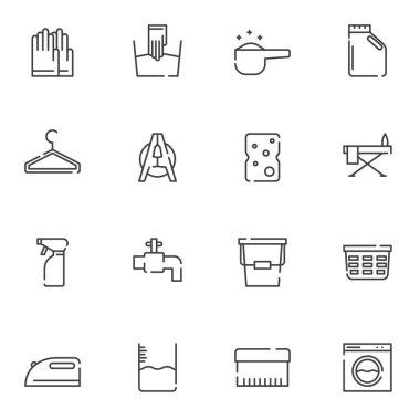 Çamaşır Satırı Simgeleri Ayarla