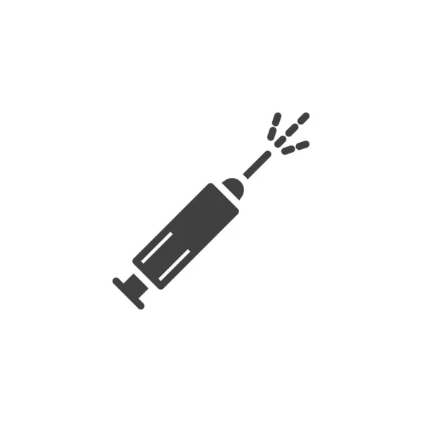 Значок Вектора Инъекционного Шприца Заполненный Плоский Знак Мобильной Концепции Веб — стоковый вектор