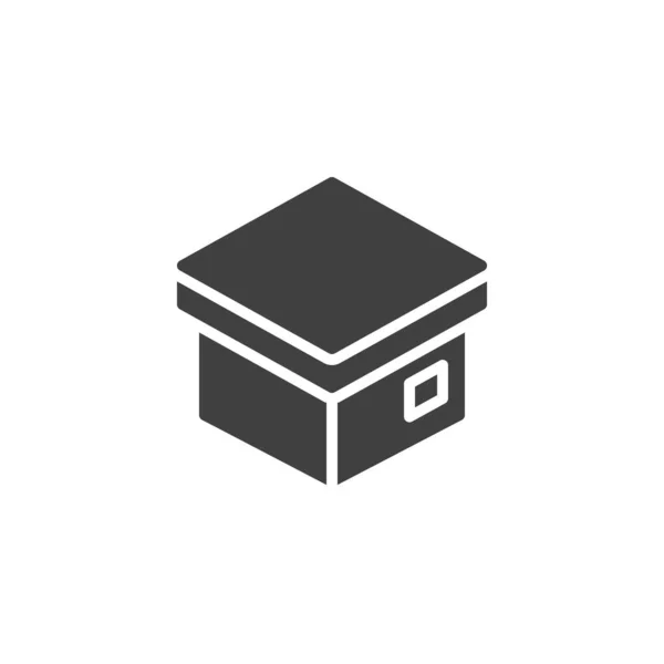 Ikona Obalu Krabice Vektory Vyplněný Plochý Znak Pro Mobilní Koncept — Stockový vektor