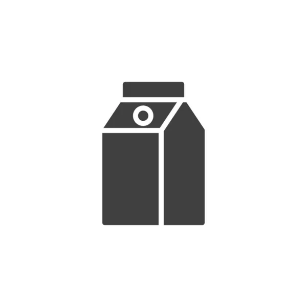Milchbox Verpackungsvektorsymbol Gefüllte Flache Schilder Für Mobiles Konzept Und Webdesign — Stockvektor
