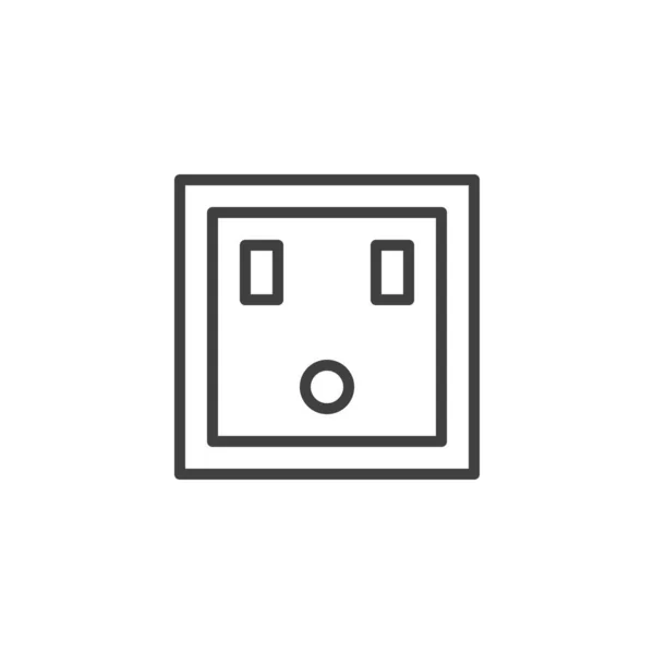 Значок Линии Питания Типа Знак Стиля Мобильной Концепции Веб Дизайна — стоковый вектор