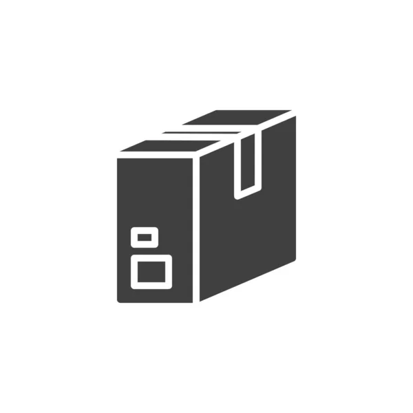 Ikona Přepravního Boxu Vyplněný Plochý Znak Pro Mobilní Koncept Web — Stockový vektor