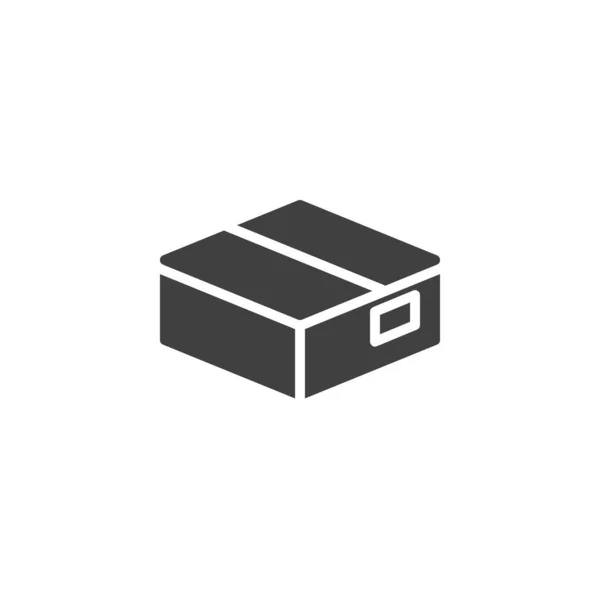 Векторна Піктограма Упаковки Коробки Доставки Заповнений Плоский Знак Мобільної Концепції — стоковий вектор