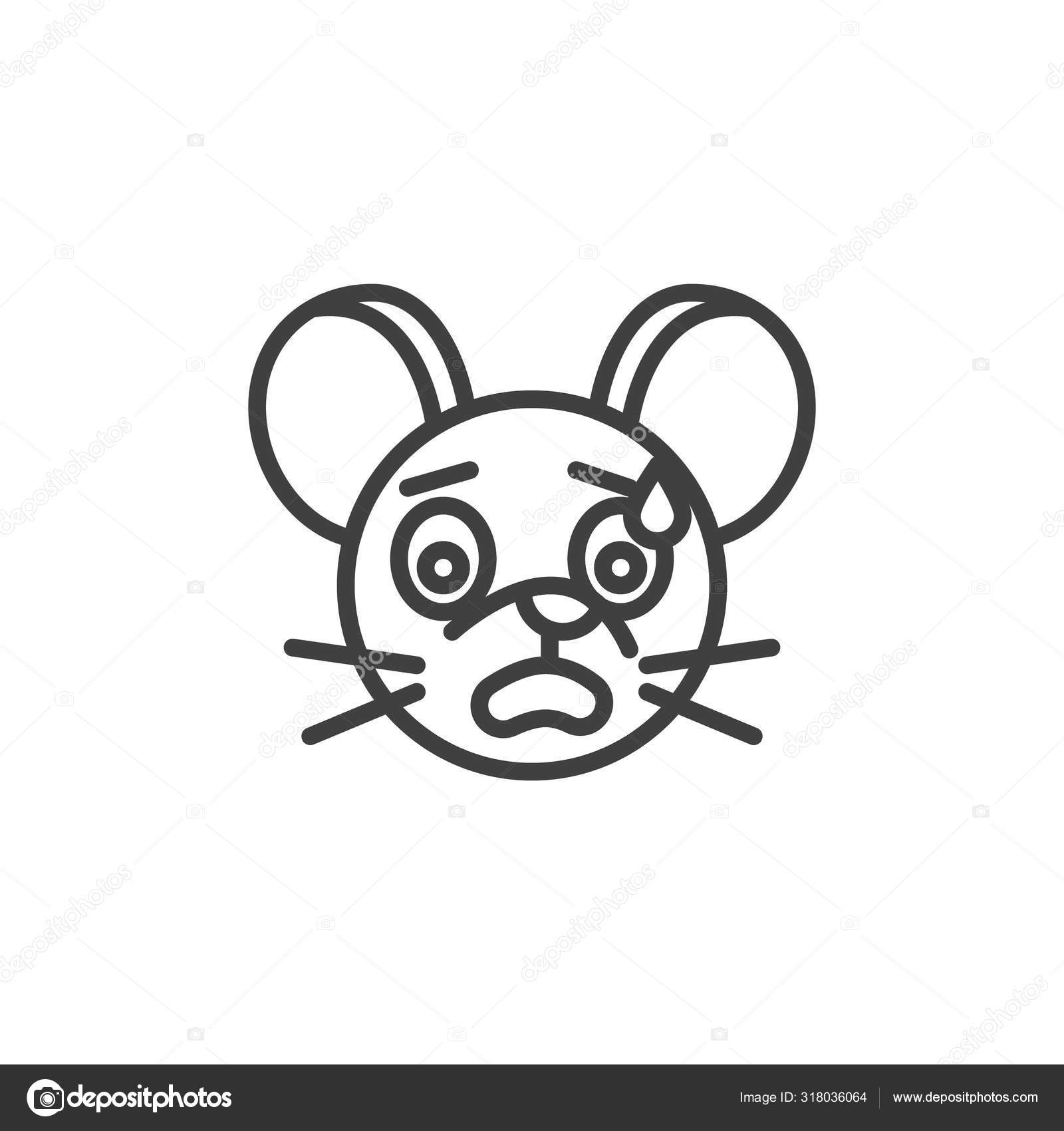 Пугающая Иконка Крысиного Смайлика Векторное Изображение ©avicons.