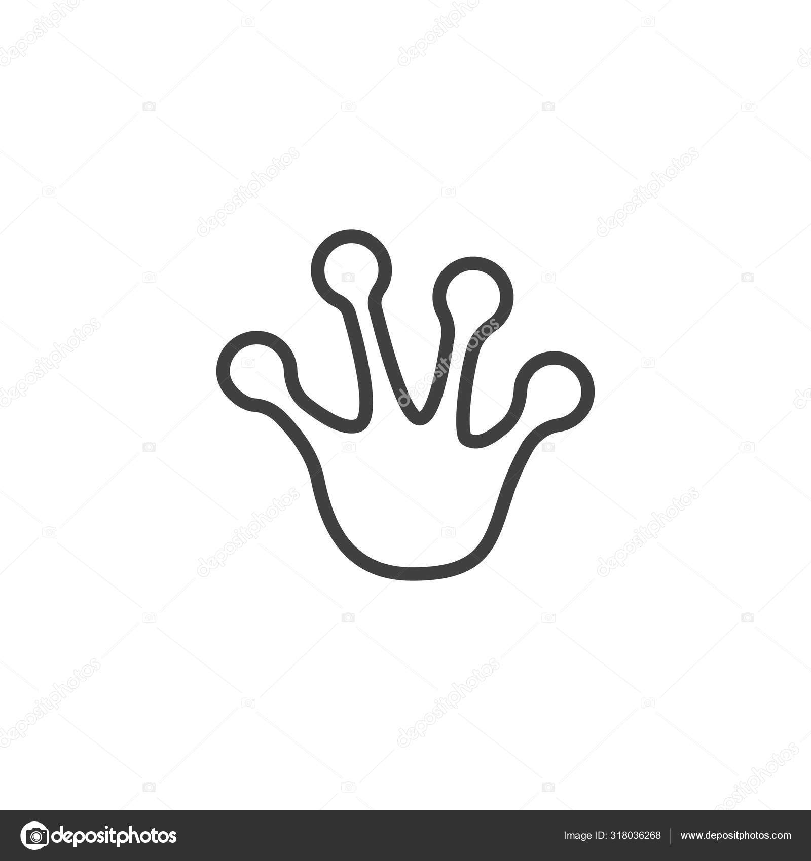 개구리 아이콘 모바일 디자인을 스타일 발자국 아이콘 그래픽 스톡 벡터 - ©avicons 318036268, image size:1600x1700