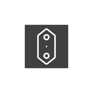 Elektrik prizine vektör simgesi