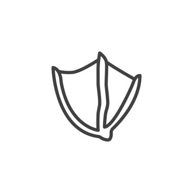 Kuğu pençesi yazdırma çizgisi simgesi