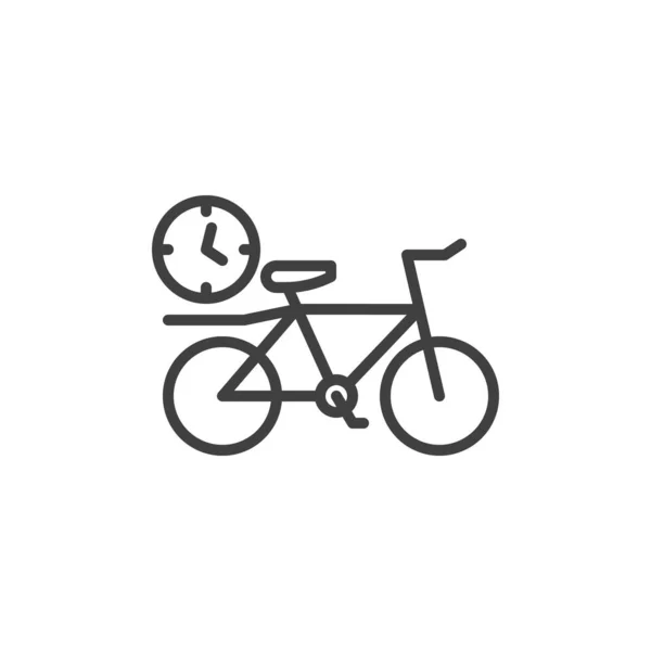 Cykel leverans tidslinje ikon — Stock vektor