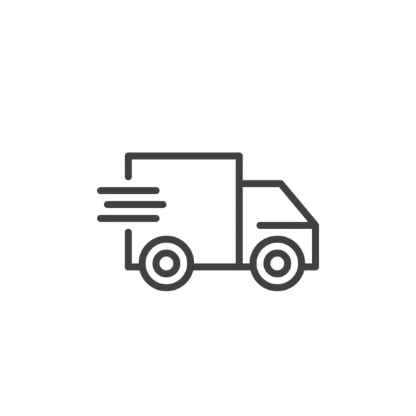 Icono de línea de servicio Express delivery — Vector de stock