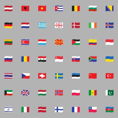 Resmi Avrupa Bayrakları koleksiyonu