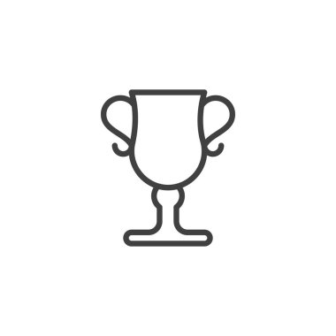 Ödül kupası çizgisi simgesi