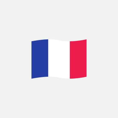 Fransa bayrak renkleri düz simgesi