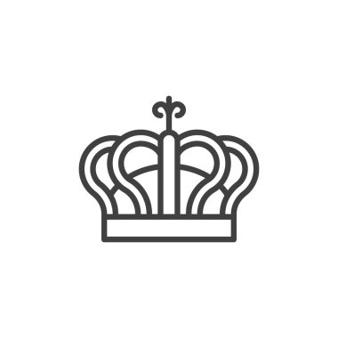 Taç, ödül çizgisi simgesi