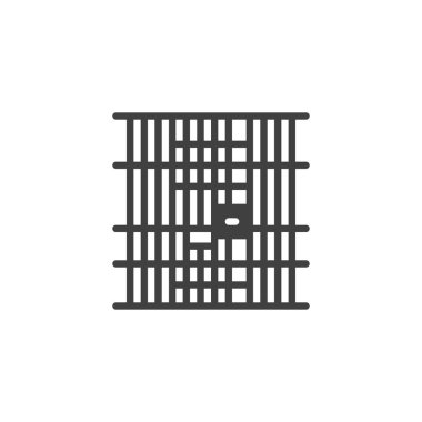 Hapishane vektör simgesi