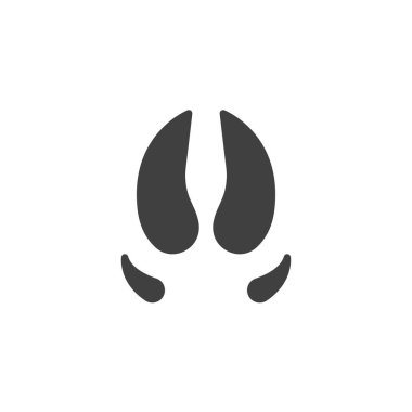 Domuz pençesi yazdırma vektör simgesi