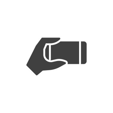 Akıllı telefon vektör simgesi kullanılıyor