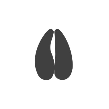 Antilop pati yazdırma vektör simgesi.