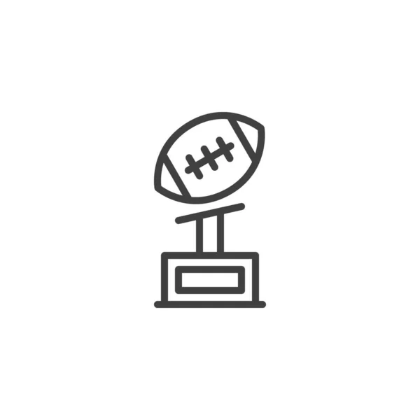 American football cup vector icon — Stock Vector