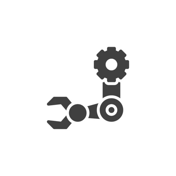 Roboterarm-Vektor-Symbol — Stockvektor