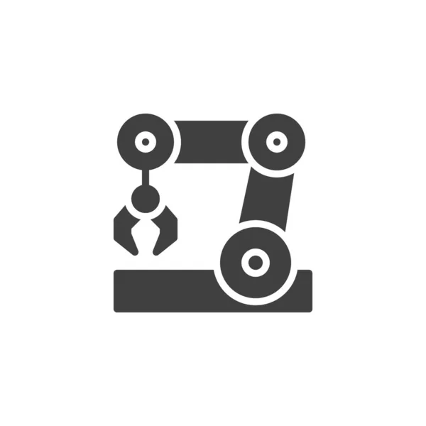 Robot bras machine vecteur icône — Image vectorielle