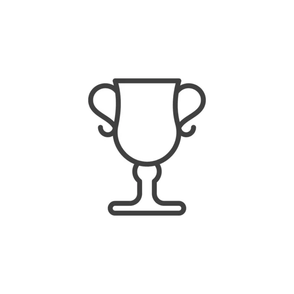 Ikona řádku Award cup — Stockový vektor
