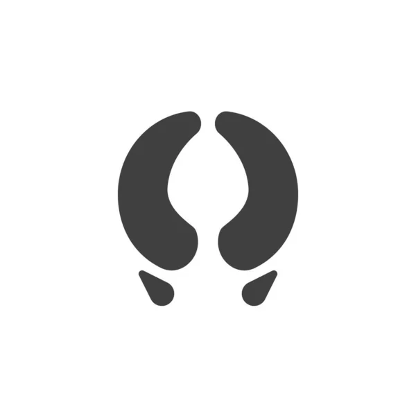 Bufalo pençesi iz vektör simgesi — Stok Vektör